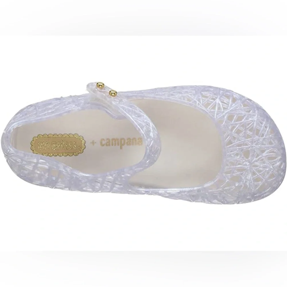NWT MINI MELISSA Campana Zig Zag Kids Mary Jane Flats Size 5T